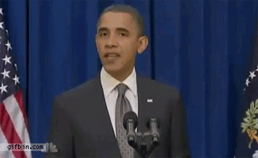 Obama kicks door open while exiting stage