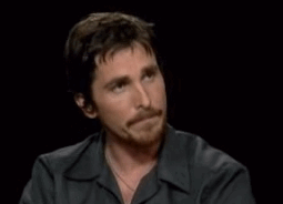 Christian Bale and Kermit the Frog in an interview