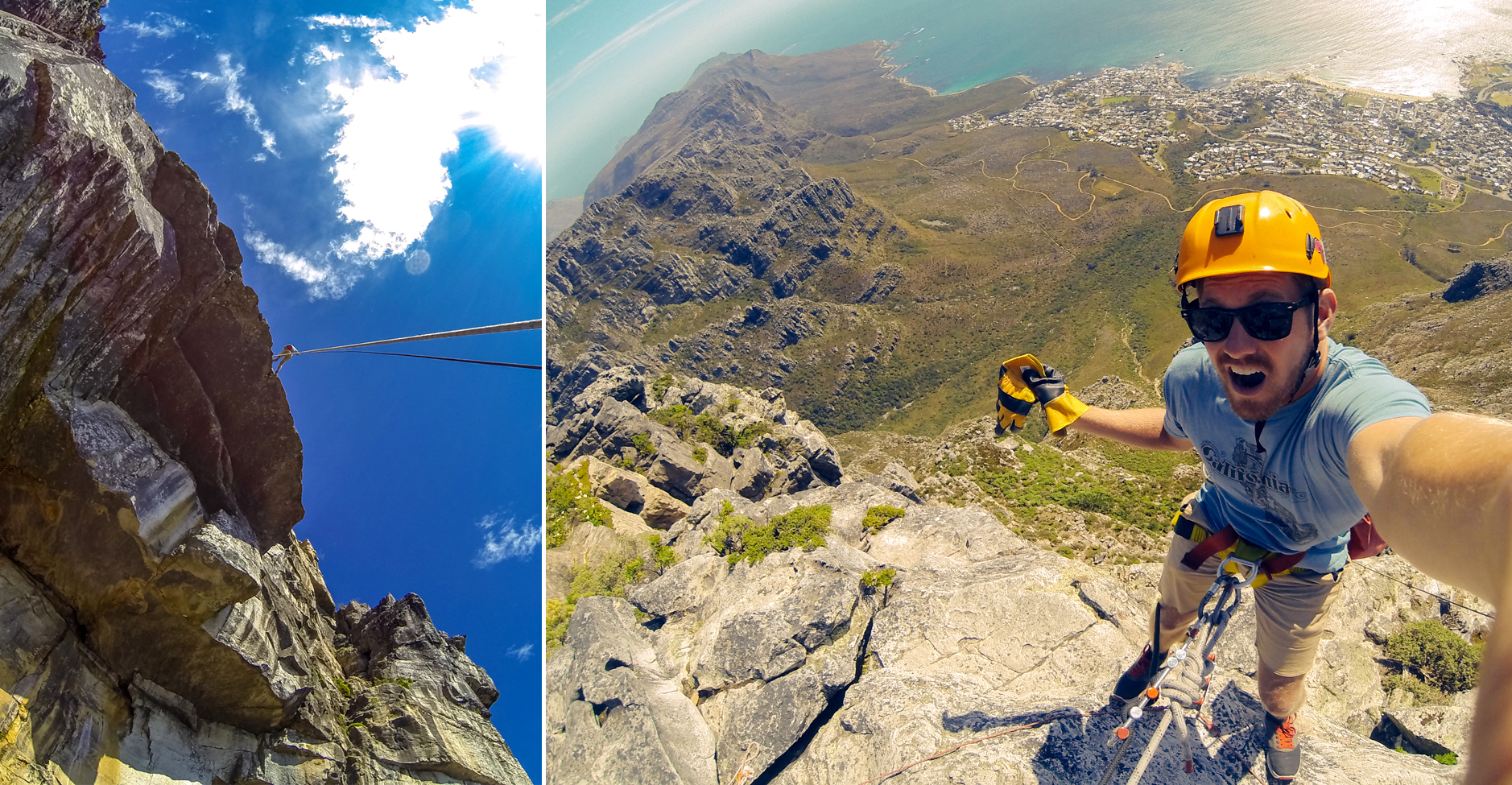 Abseiling Table Mountain