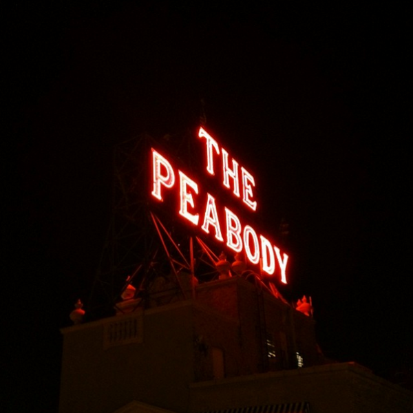 The Peabody neon sign