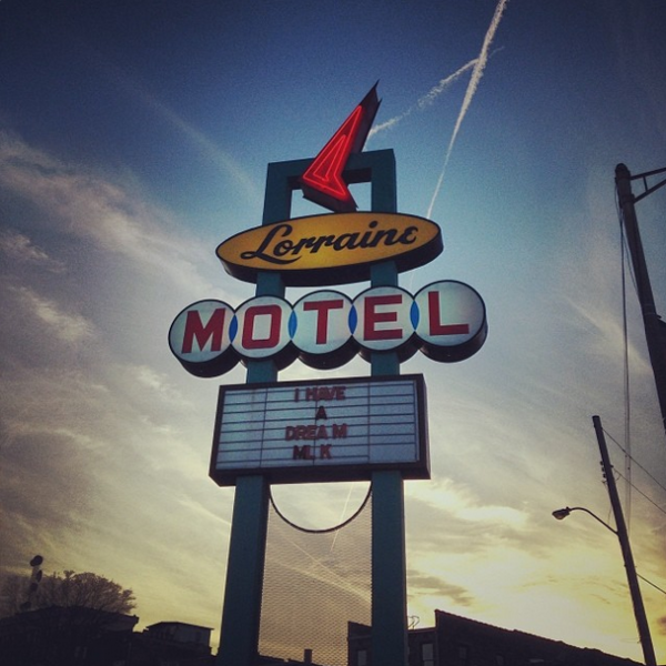 Motel sign in Memphis