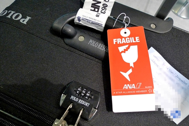 fragile luggage tag