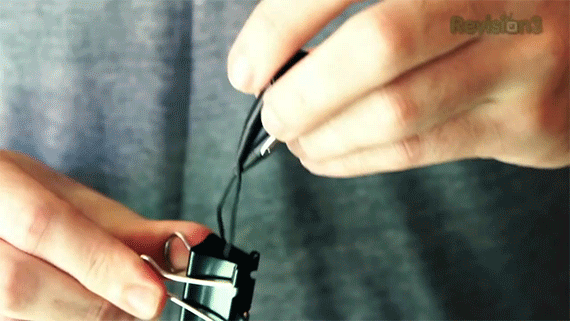 headphones paper clip hack