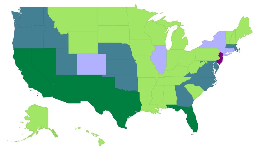 United States Map In Spanish - United States Map