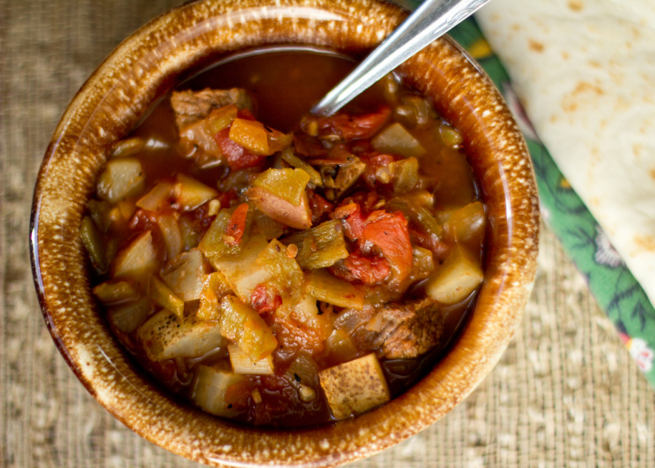 New Mexico green chile stew