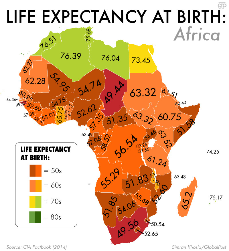 These Maps Reveal How Long You Probably Have To Live