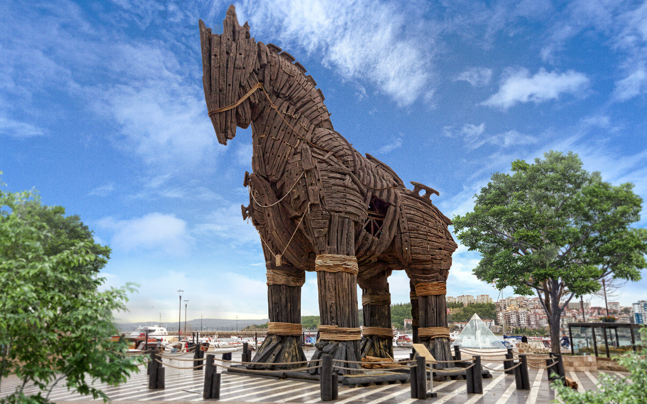 Trojan horse from the movie