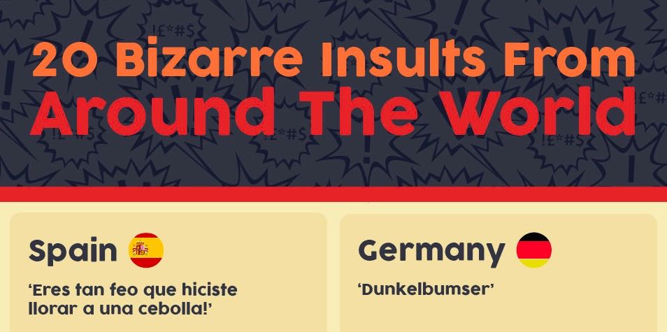 Infographic 20 Of The Weirdest Insults From Around The World Matador