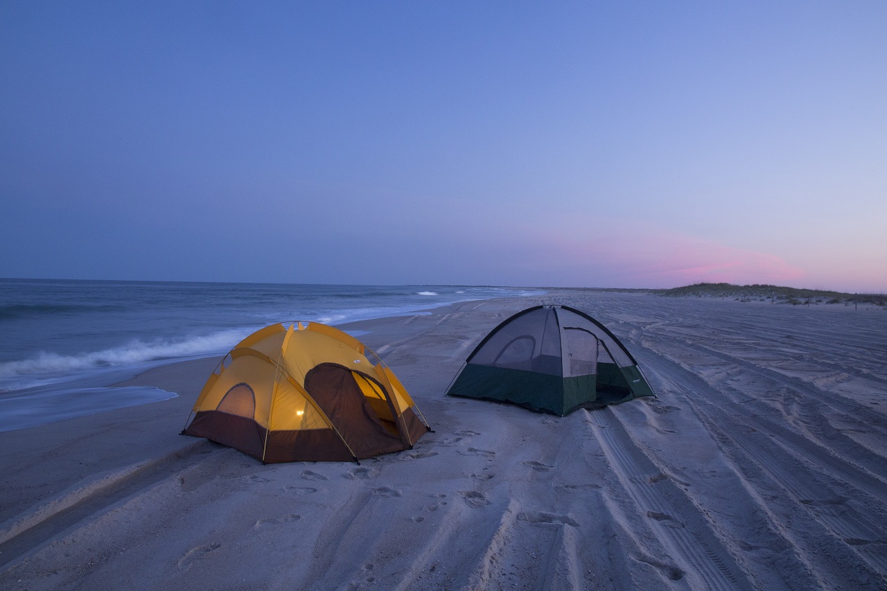 Tent Camping on Carolina Beach 2