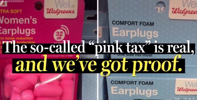 Watch: how a "pink tax" makes women pay more for the same products as