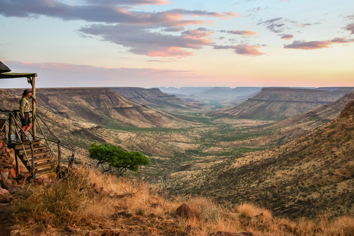 The Klip River valley as seen from Damaraland’s Grootberg plateau