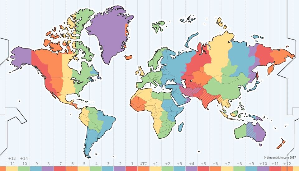 utc time zone name