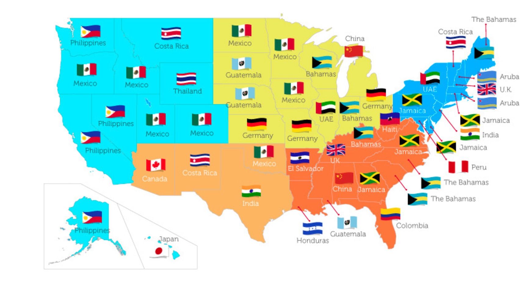 Americans travel destinations