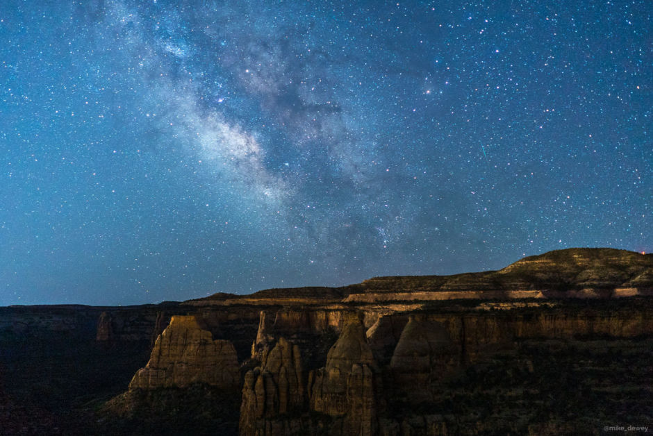 Starry skies over Colorado National Monument