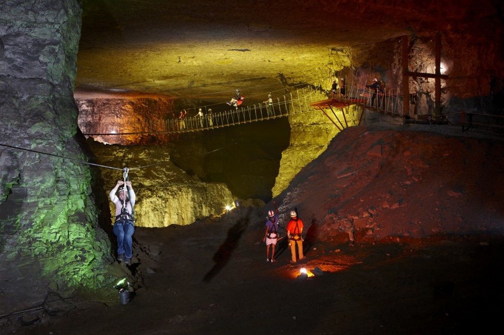 Louisville Mega Cavern zipline