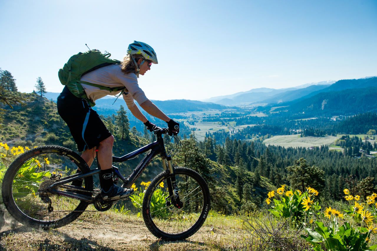 Mountain biking, Leavenworth, WA