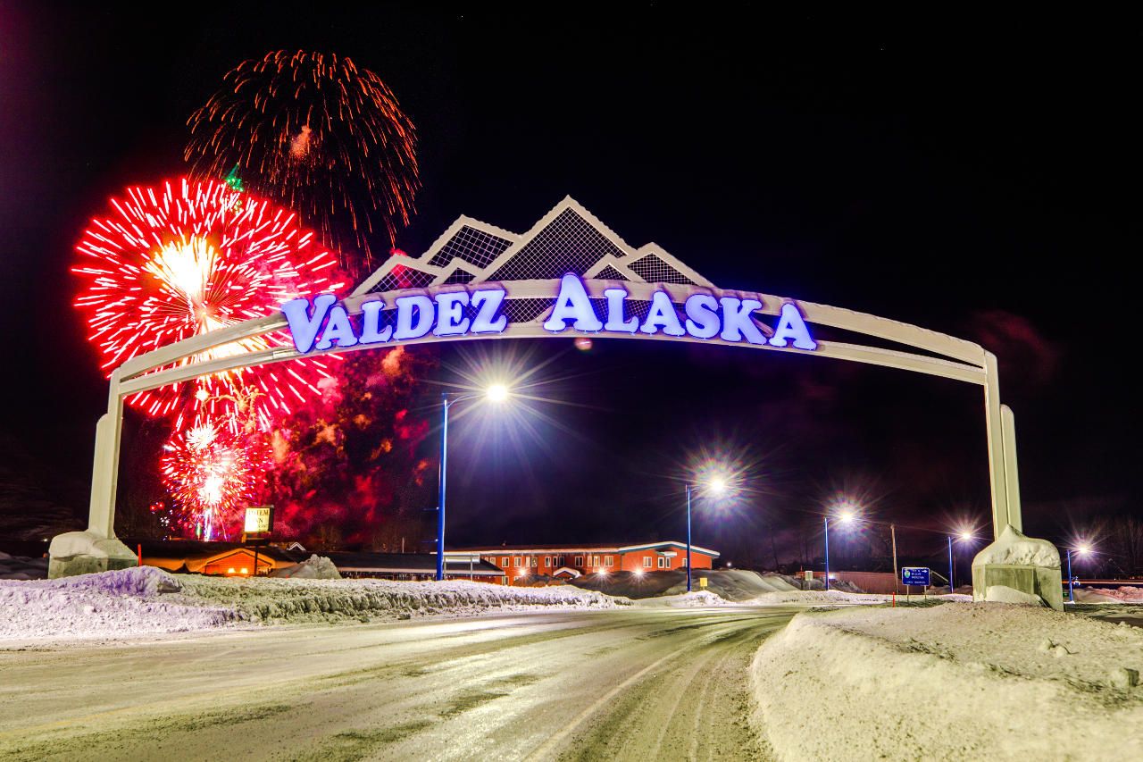 NYE fireworks in Valdez, AK