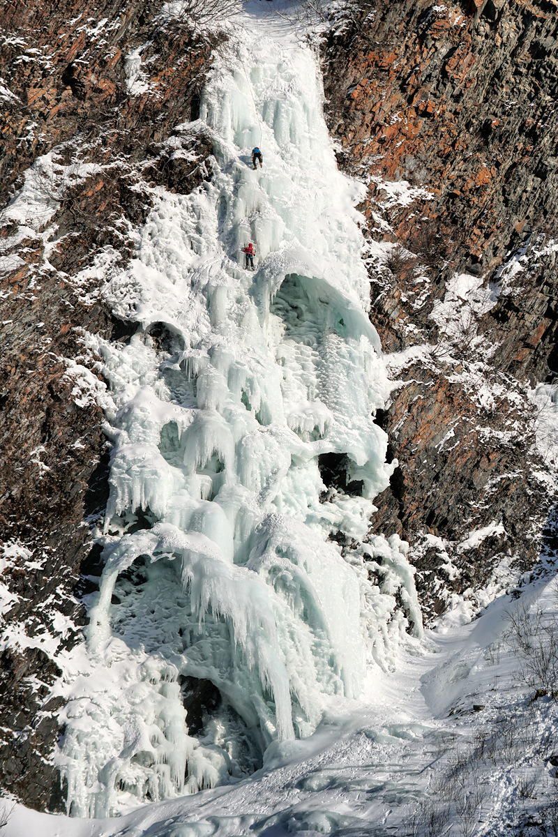 Ice climbing Valdez, AK