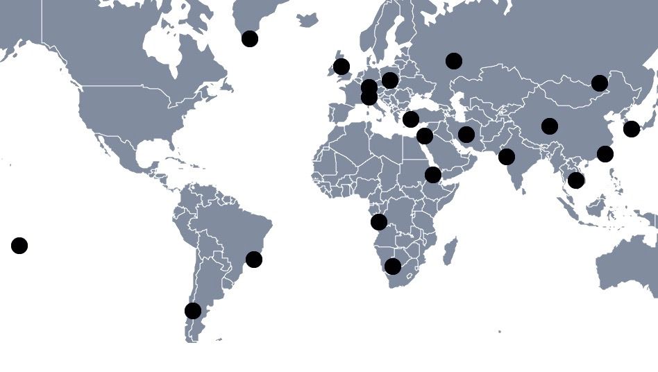 2017 UNESCO sites map