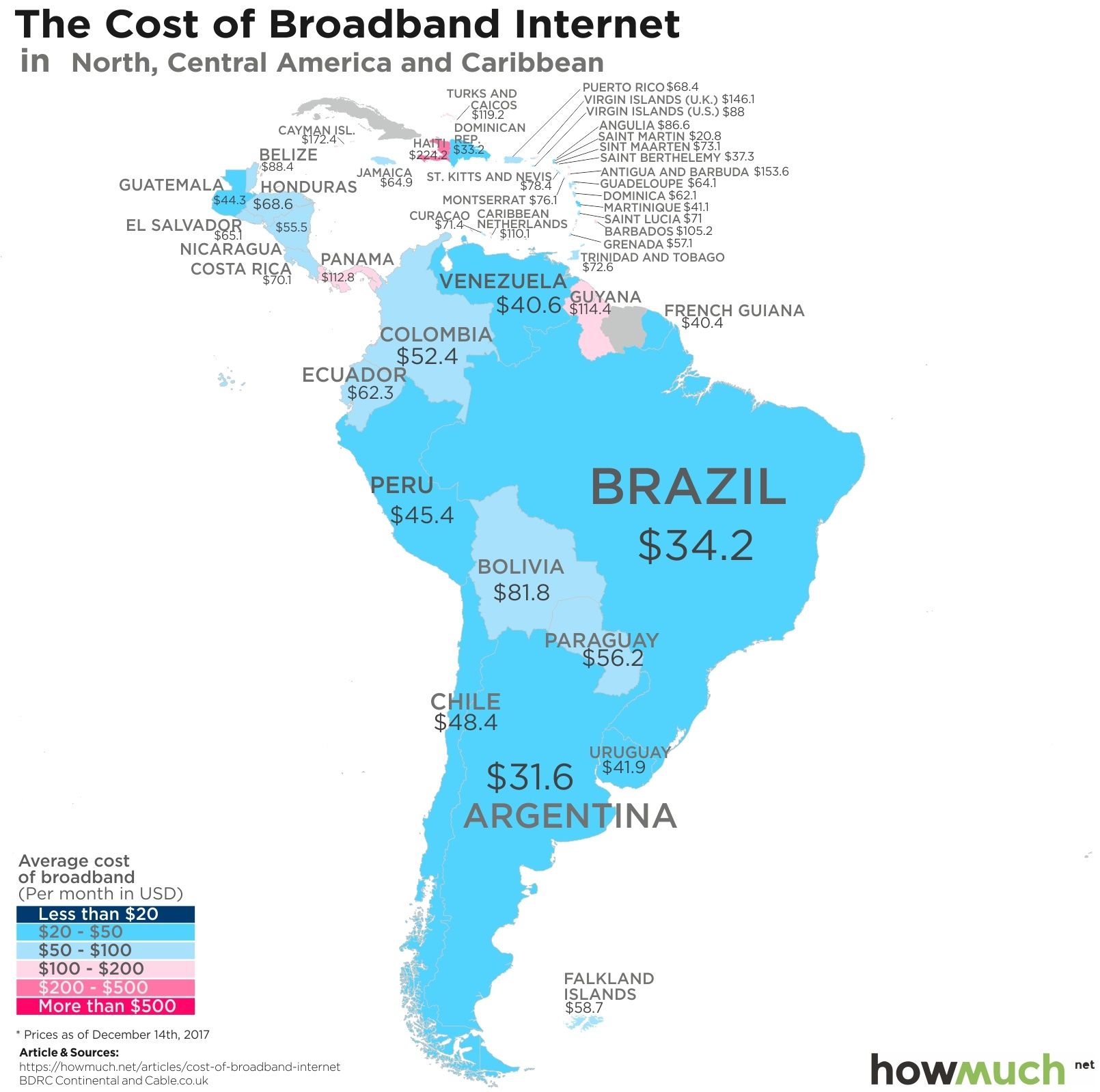 internet costs around the world map 2