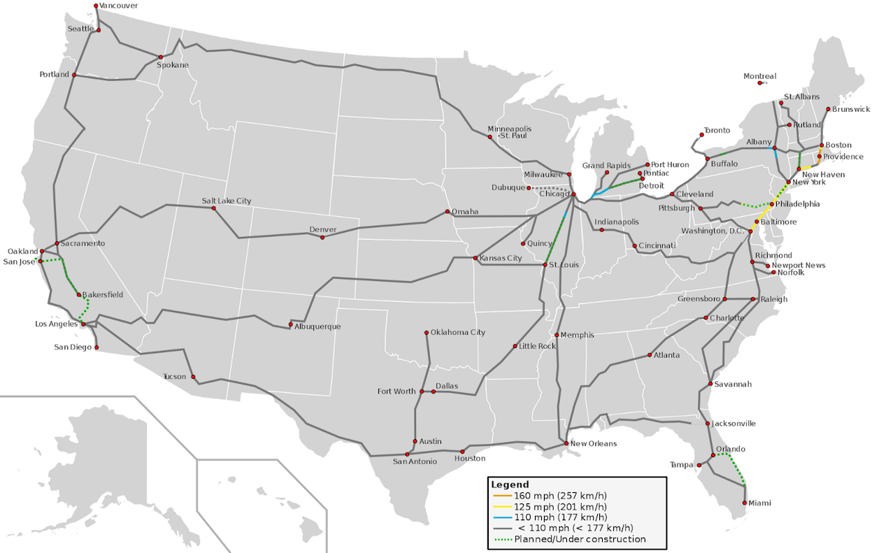 Map of transportation 