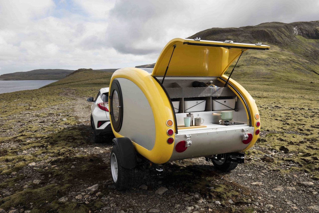Mini campers in Iceland
