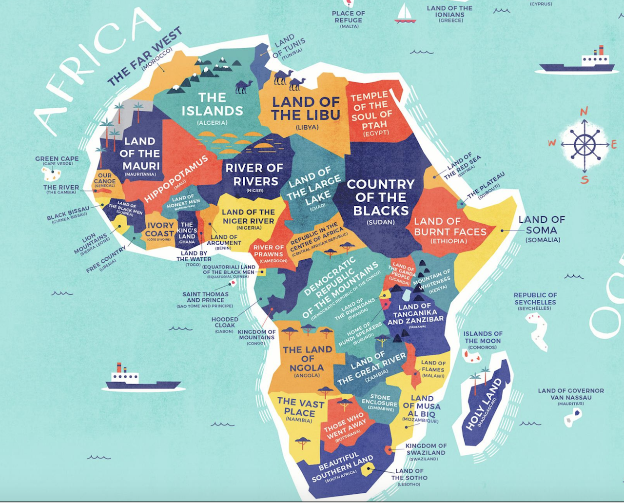 Old Country Names In Africa