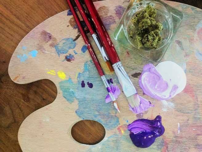 Marijuana and painting