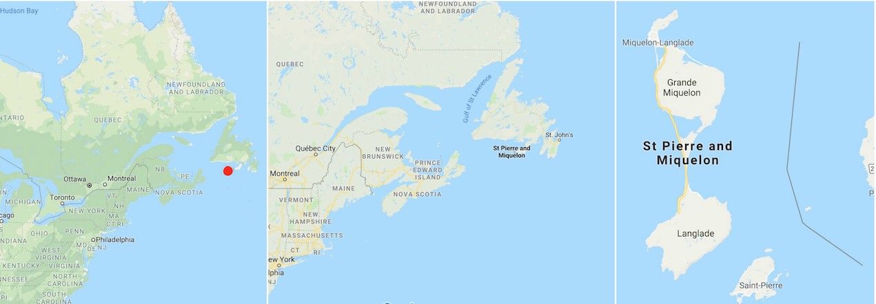 Saint Pierre et Miquelon Map