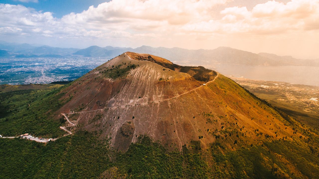 Mount Vesuvius in italy