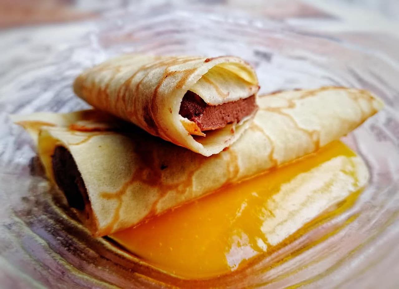 Crepe dish from Els 4 Gats in Barcelona
