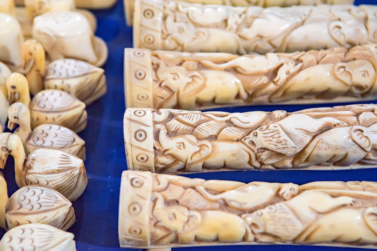 Ivory carvings