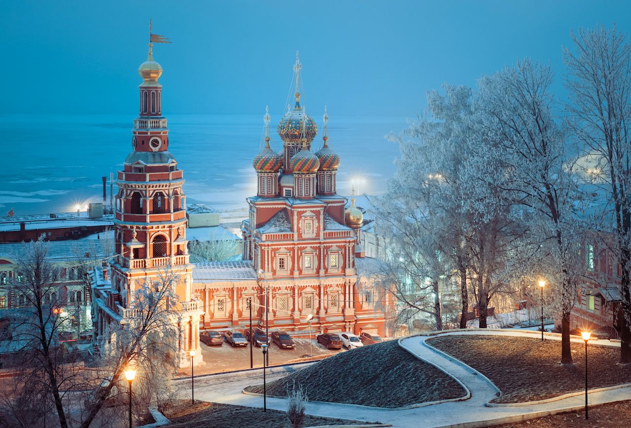 Rozhdestvenskaya church, Nizhny Novgorod city, Russia
