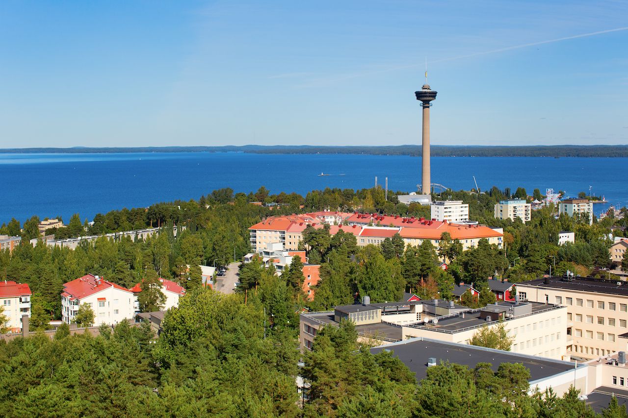 View of Tampere Finland