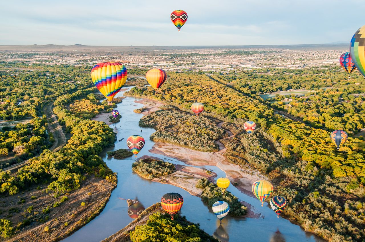 Balloons over the Rio Grande