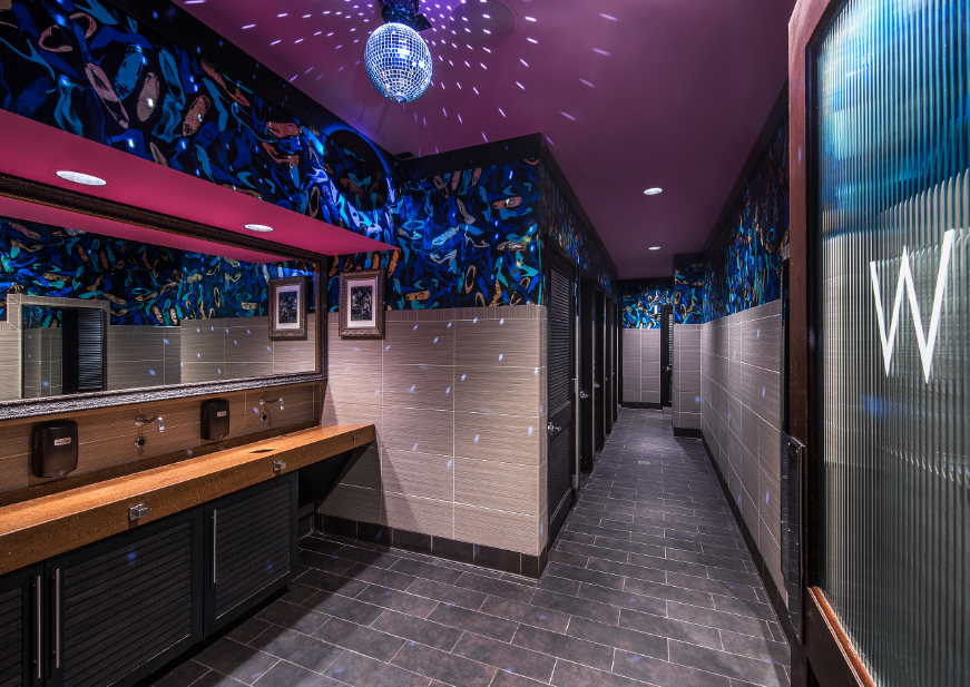 Best bathrooms in America Bryant Park Bathroom, Dream Hotel Hollywood