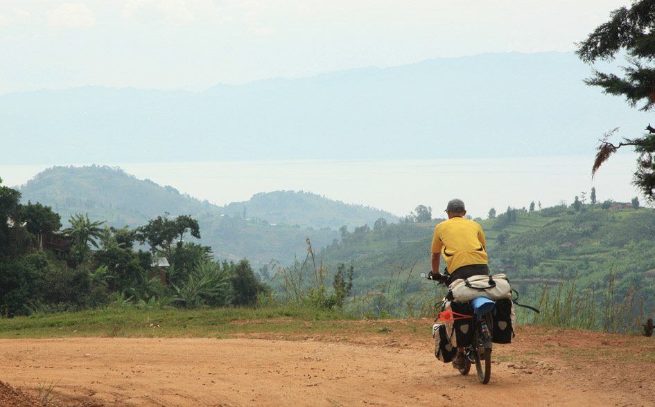 Biking Congo Nile Trail, Lake Kivu