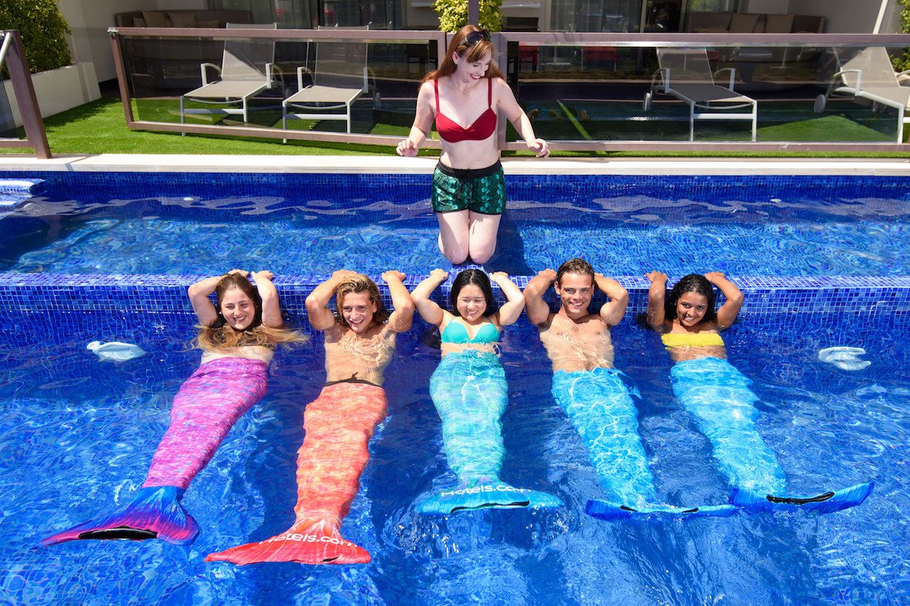 Mermaid workout classes