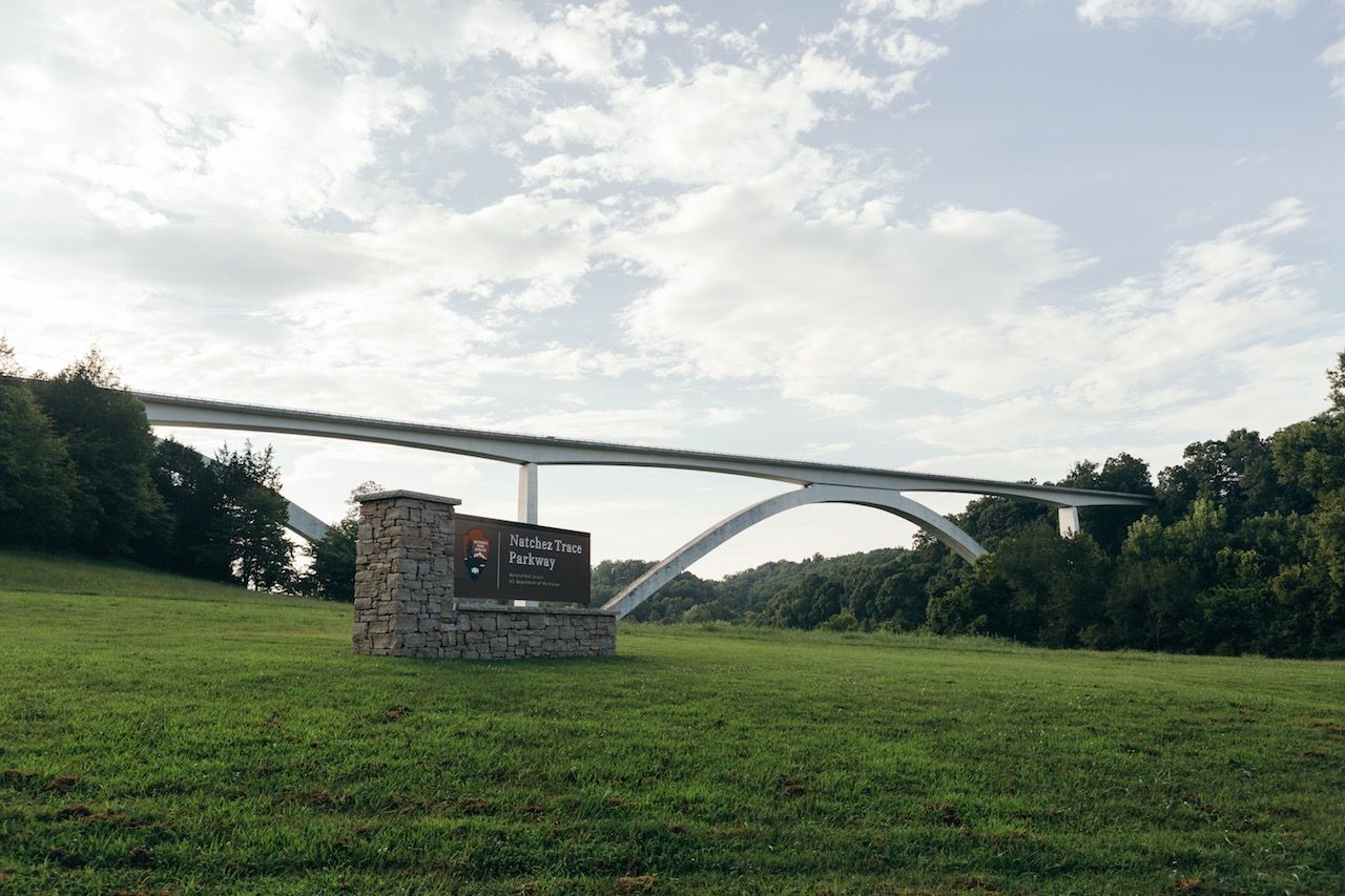 Natchez Trace Parkway bridge Franklin Tennessee
