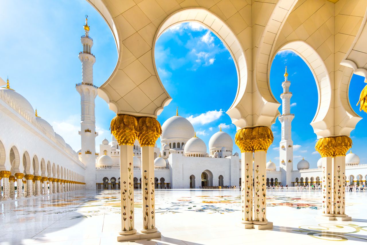 Sheikh Zayed Mosque in the United Arab Emirates