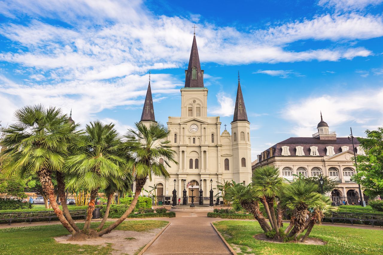 New Orleans, Louisiana, Jackson Square and St. Louis Cathedral