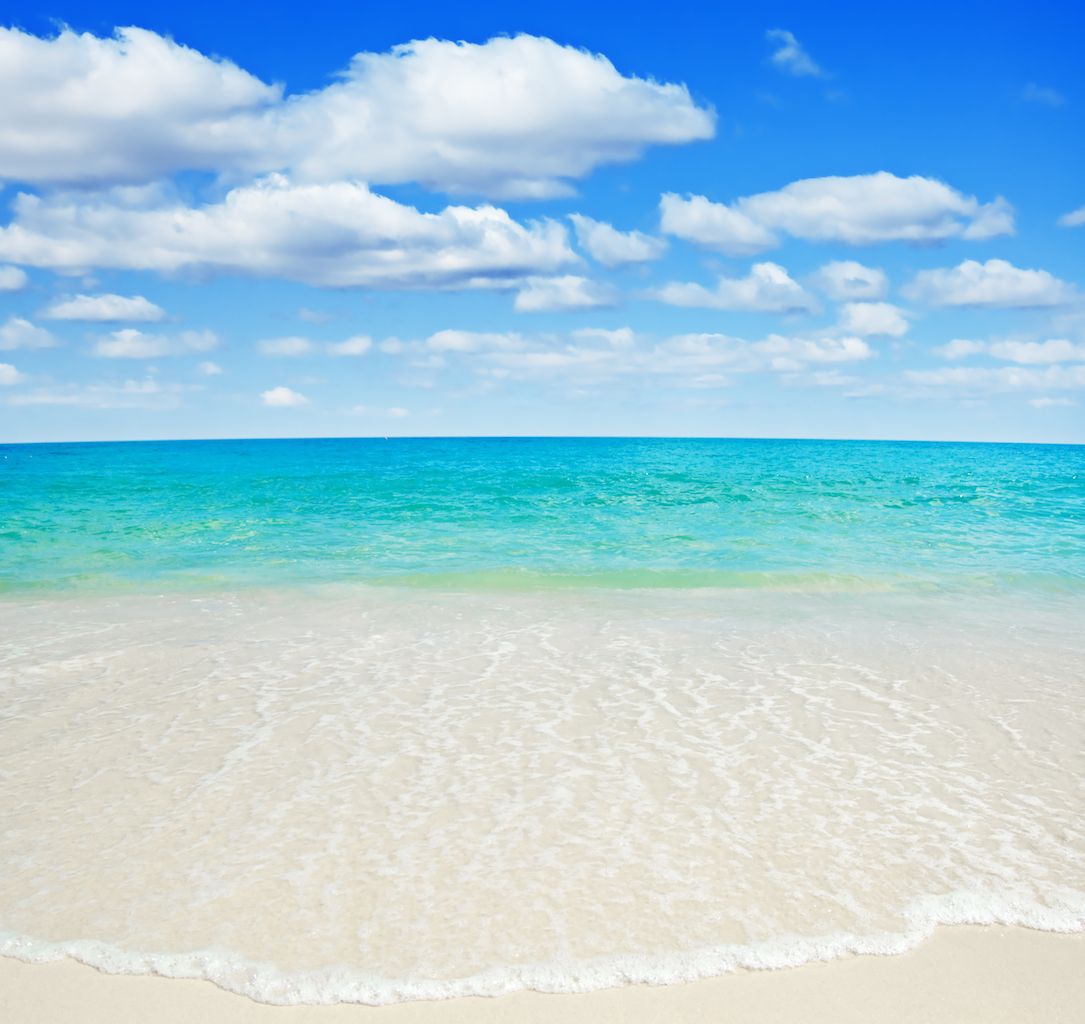 Beautiful tropical white sand beach