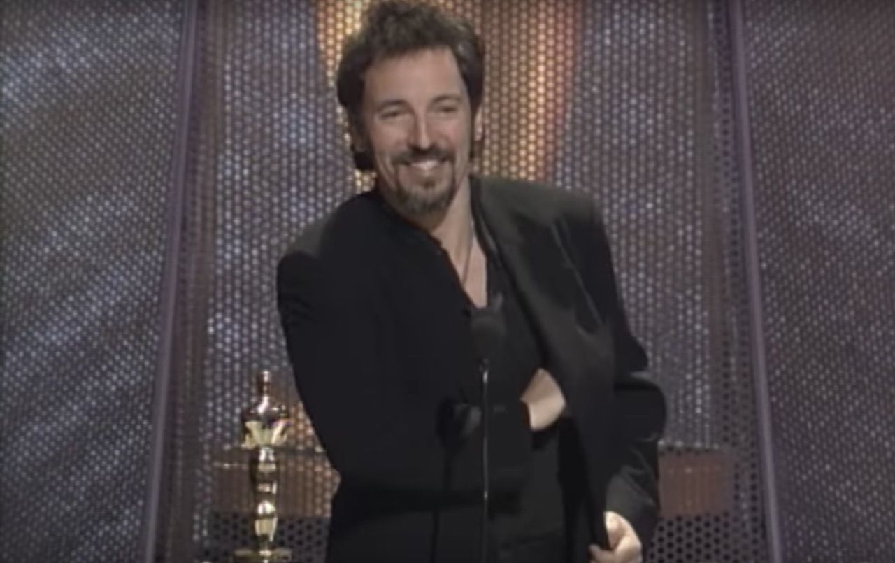 Bruce Springsteen winning an Oscar