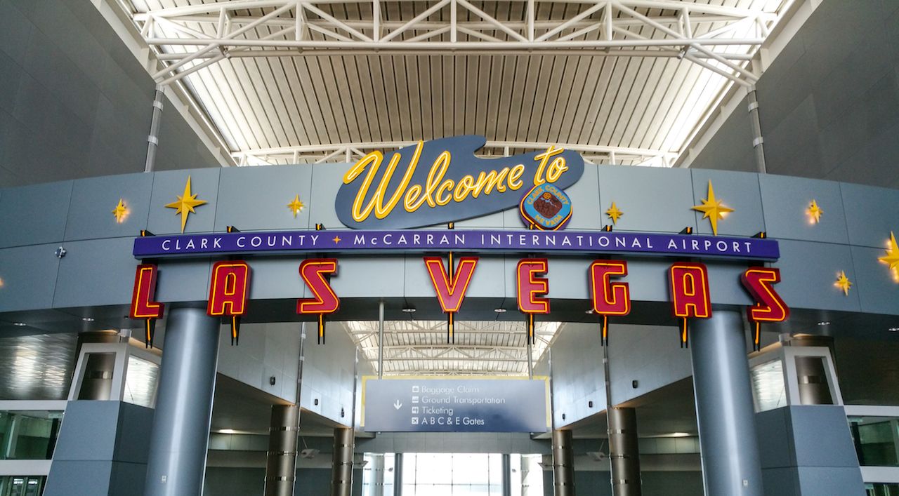 Las Vegas McCarran International Airport welcome sign