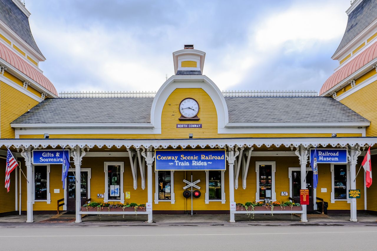 North Conway railroad station in New Hampshire