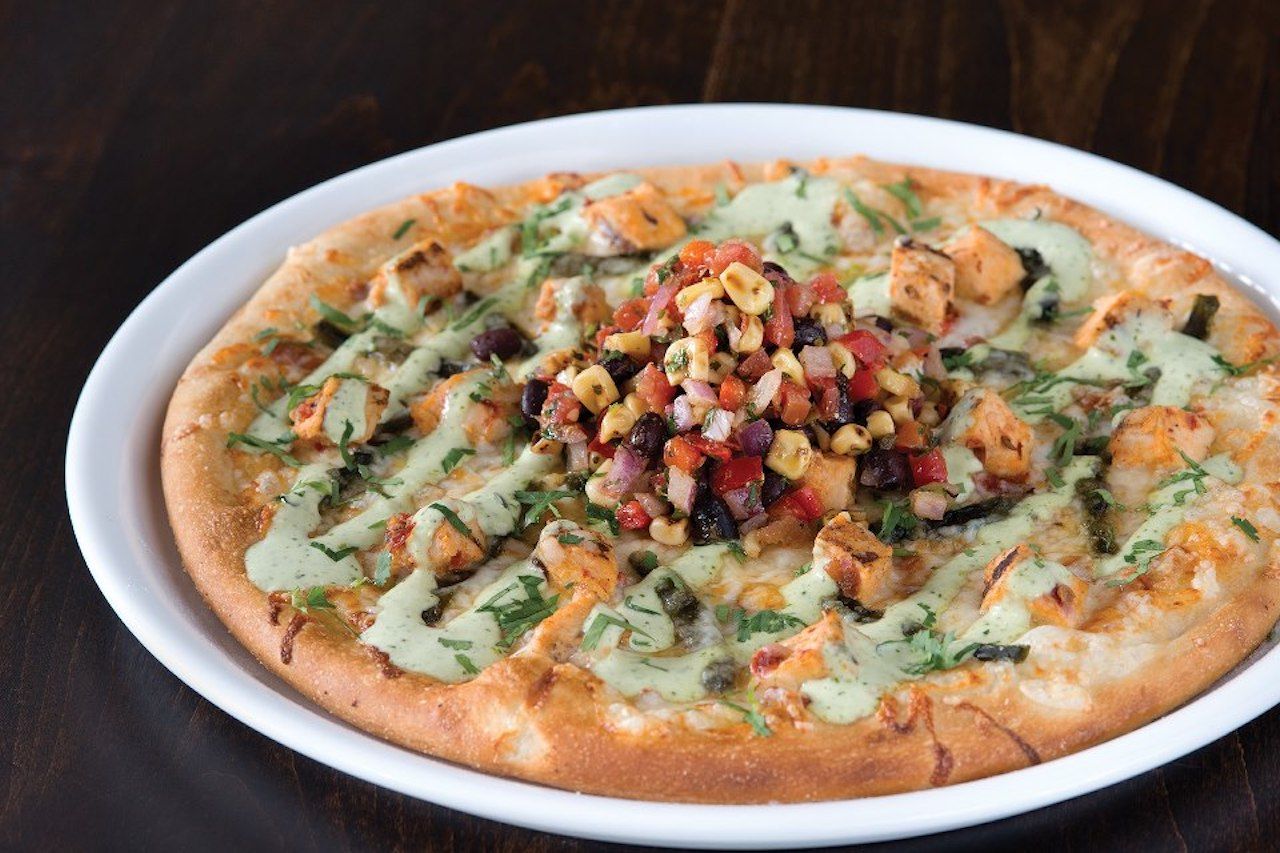 Thin-crust pizza from California Pizza Kitchen