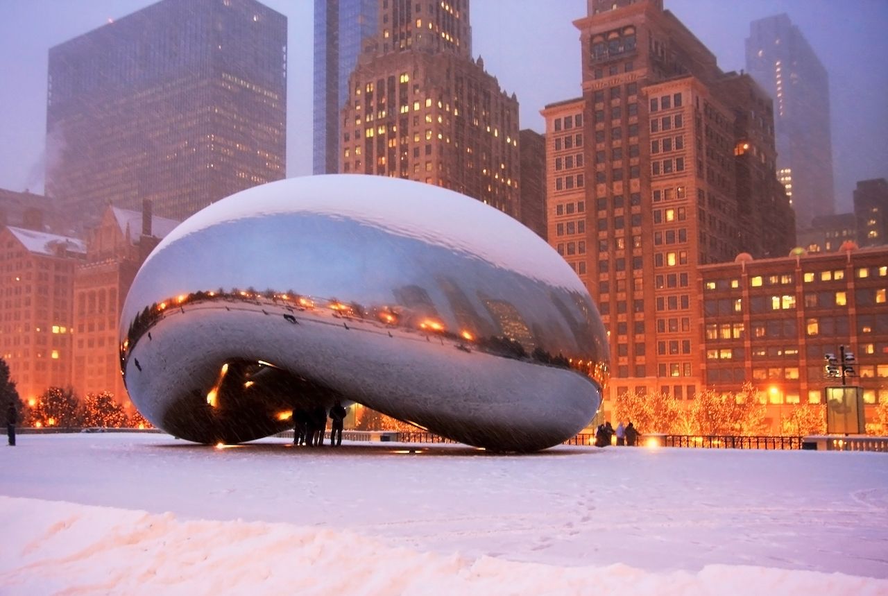 Chicago in winter