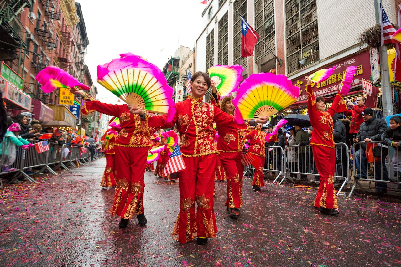 Chinese Lunar New Year Parade in Chinatown New York