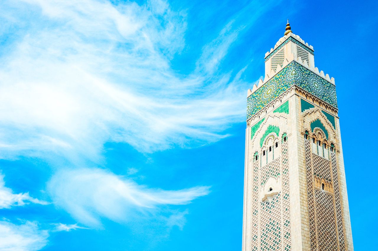 Hassan II Mosque in Casablanca in Morocco