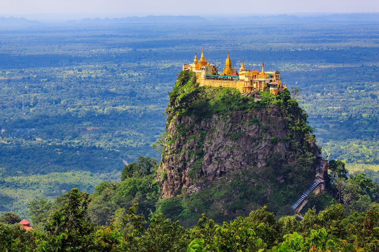 Mount Popa in Myanmar